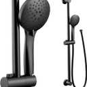 Moen Eco Performance 5 Funtion Handheld Showerhead, 30 Inch Slide Bar and 69 Inch Hose, 3558EPBL (Matte Black)