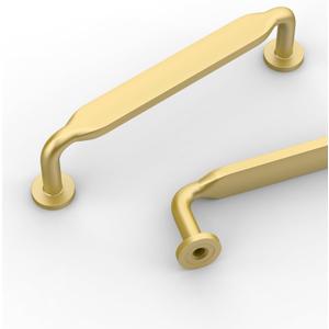 10 Pack 3-3/4''(96mm) Gold Cabinet Pulls Kitchen Cabinet Handles Matte Gold Pulls for Cabinets and Drawers Dresser Hardware for Cupboard Bathroom (3.75"/96MM Hole Center)