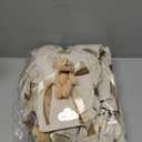 Shinylin 24 Pcs Gift Bags for Baby Shower 5.3 x 7.1 Inch Cute Plush Bear Party Favor Linen Drawstring Bag for Guest Bulk with Bear and Thank You Acrylic Sign Baby Shower Party Supplies(Beige)