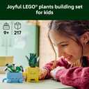 LEGO Botanicals Happy Plants Building Toy for Kids, Girls, and Boys 9+ - Playroom Decor for Desk or Shelf - Birthday Gift Idea for Young Gardeners - Artificial Indoor Plant for Play & Display 