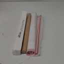 Wood French Rolling Pin for Baking, QUELLANCE Wooden Dough Roller with Silicone Baking Mat, Beech Wood Rolling Pins for Baking Dough, Pizza, Pie, Pastries, Pasta and Cookies, Red Pastry Mat