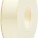1 Inch Ivory Double Face Satin Ribbon, 25 Yards Luxurious Soft Satin Ribbon for Elegant Gift Wrapping, Wedding Decor, Bow Making and DIY Crafts