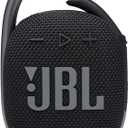 JBL Clip 4 - Portable Bluetooth speaker with a built-in battery, IP67 waterproof and dustproof, Compact size and great sound. - Black