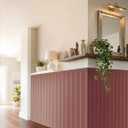 Upick Wainscoting Panels Beadboard, Paintable PS Wall Paneling for Accent Wall 59" x 40", White