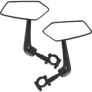 2pcs Bike Rear View Mirror Handlebar Side View Mirror for Bikes Fit Mountable Handlebars