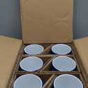 AmorArc Coffee Mugs Set of 6, 16oz Ceramic Lagre Coffee Mugs Set with Textured Geometric Patterns for Latte/Tea/Beer/Hot Cocoa, Dishwasher & Microwave Safe, Blue