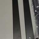 6 Pack - 16 inch Black Hidden L Shelf Bracket (1/5 Inch Thicked) Iron Floating Shelf Brackets Rustic Industrial Metal Brackets for Shelf Support