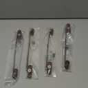 eSynic 4 Pack Window Child Safety Locks for upvc Windows Screw Mounted Window Opening Rrestrictor with Keys 185mm/7.3 Inch Long Wire Window Safety Restrictor for Baby Home Office Safety etc