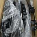 Hubcap Wheel Cover Replacement R15 Hub Caps Universal-Fit Steel Wheel Rim Cover ABS Material Exterior Accessories for Car Truck SUV -Set of 415-inch Black