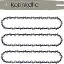 3 Pack X-Tough 24 inch.3/8" 050" Gauge 84 Drive Links Chainsaw chains and 1 Guide Bar for Husqvarna 460, 460 Rancher 3372XP, 565, 572XP & 572XPG