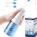 Electric Neti Pot Nasal Irrigation System  300ml Cordless Sinus Rinse Machine for Adults & Kids, Nose Wash Bottle with 3 Tips for Nasal Care(Sky Blue)