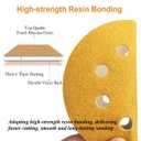 5-Inch 8-Hole Hook and Loop Sanding Discs 320-Grit Random Orbit Sandpaper, 100-Pack