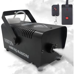 Fog Machine, Smoke Machine with Wireless&Wired Remote Control for Parties Halloween Wedding and Stage Effect, 400W