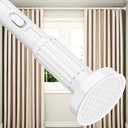 ALLZONE Mechanical Lock Tension Curtain Rod for Renters & Apartment Upgrades, 40 to 121 Inch, No-Drill No-Slip Tension Rod Hold Up to Heavy Drapes, Perfect for Window, Bathroom, Patio & Room Divider