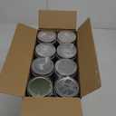 novelinks 8 oz Clear Plastic Jars with Screw-On Lids - BPA-Free Refillable Storage Containers for Slime, Spices, Crafts, Kitchen & Home Organization (32 Pack,Silver)