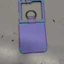 BENTOBEN for Samsung Galaxy Z Flip 6 5G Case with Ring, Heavy Duty 2 in 1 Full Body Rugged Galaxy Z Flip6 Case Girls Women Boy Men Shockproof Protection Cover for Samsung Z Flip 6 6.7,Purple