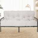 8” Full Size Futon Mattress Sofa Bed, Extra Thick Foldable Floor Mattress, Shredded Foam Filling for Adults/Teens/Pets with No Assembly Needed - Beige(Frame Not Included)