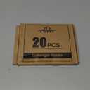 ADIIL 20 PCS Q Hanger Hooks with Safety Buckle, Windproof Screw Hooks for Hanging Outdoor String Lights, Plants, Christmas Patio Lights, 2.2 Inches, White