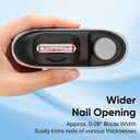 Electric Nail Clipper, 3-in-1 Automatic Nail Trimmer with Clipping, Polishing & Storage, USB Rechargeable Nail Cutter Built-in LED Light & 2 Speed Modes for Home and Travel