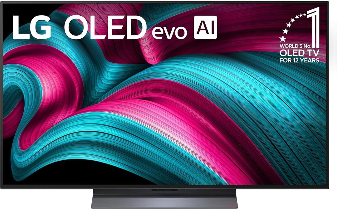 LG 48-Inch Class OLED evo AI 4K C5 Series Smart TV w/Dolby Atmos, Dolby Vision, HDR10, AI Super Upscaling 4K, Filmmaker Mode, Wow Orchestra, Alexa Built-in (OLED48C5PUA, 2025)