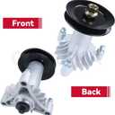 GELASKA 2 Pack 130794 Spindle Assembly with 173434 Spindle Pulley Replaces 532130794, 539110158 for CT130, CTH130, LR110, LR111, LR12, LR120, LR121, LR122, LT100, LT112, LT125, YT180, YTH180 Mowers