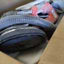 Drywall Sander, 2025 Upgraded 8-Amp Popcorn Ceiling Removal Tool with 7 Variable Speed 800-1800RPM, Drywall Sander with Vacuum Dust Collector with Extendable Handle, LED Light, 12pcs Sanding Discs,Red