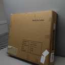 DWANTON Dog Crate Furniture with Cushion, Wooden Kennel Table with Double Doors, Indoor Dog House, Small/Medium/Large Size, 27.2" L, Black+Rustic Brown