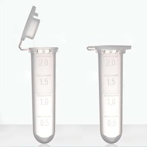 2ml Microcentrifuge Tube - PCR Tube with Flat Cap (500pcs), Graduated - Polypropylene Plastic