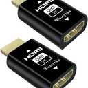 2K HDMI EDID Emulator Passthrough,Display Emulator Adapter for Thunderbolt(Mini DisplayPort/DisplayPort) to HDMI KVM Switch/Extender/AV Receiver/Video Splitters Support 1080@60HZ (2 Pack)