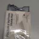 Faucet Mat for Kitchen Sink, 17.7"X5.5" Silicone Sink Splash Guard with Soap Holder, Snap-On Design & 7slope Fast Drain, Folding Sink Faucet Mat for Universal Kitchen Bathroom SinkGrey (Gray)