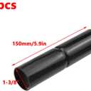 Antrader Top Rail Sleeve 1-3/8",Chain Link Fence Top Rail Sleeves,Black,4Pcs