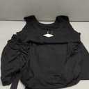 Caracilia Women Summer Sleeveless Bodycon Tie Cinched Waist Romper Skort Mini Dress Built in Shorts Night Out Vacation Dress (Large, Black)