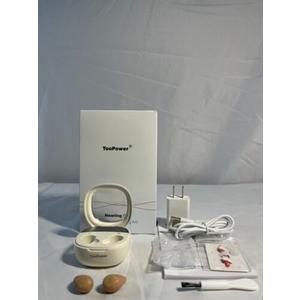 TooPower TM-1122 White Brown OTC Digital Hearing Aids With User Manual