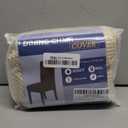 H.VERSAILTEX Stretch Dining Chair Covers Set of 2 Chair Covers for Dining Room Parsons Chair Slipcover Chair Protectors Covers Dining, Feature Textured Checked Jacquard Fabric, Natural