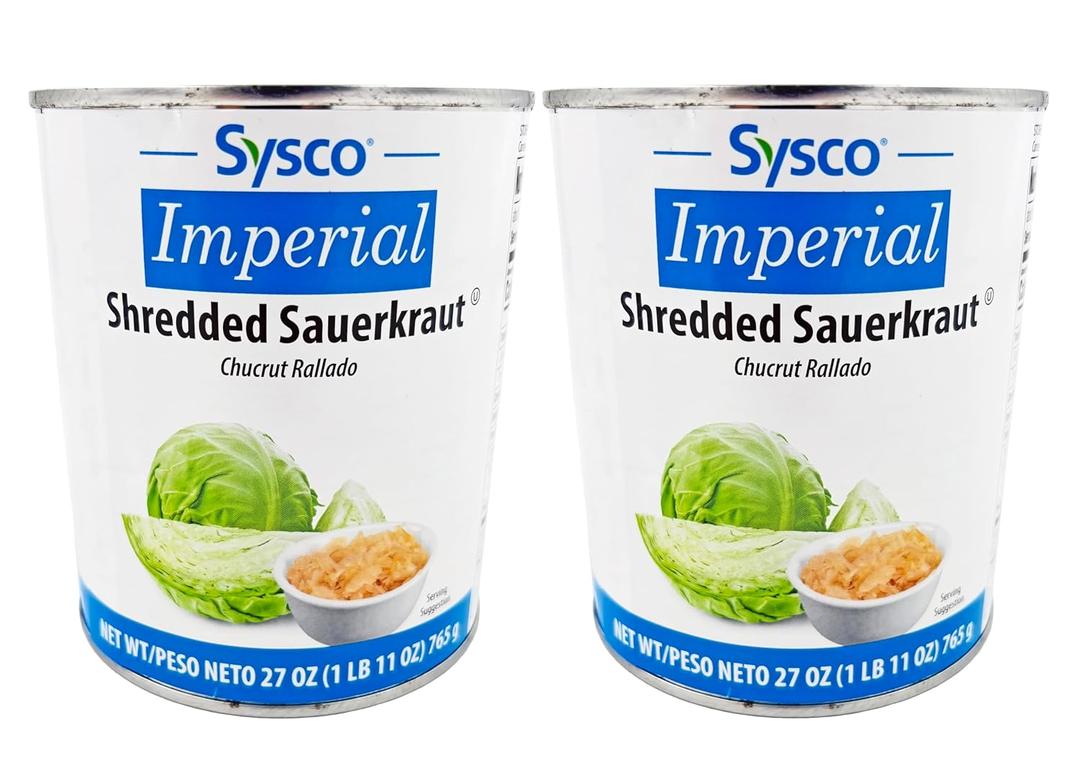 SYSCO Imperial Shredded Sauerkraut 2 Pack 04/15/26