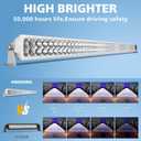 4WDKING 42 Inch LED Light bar, IP68&IP69K Waterproof Led Boat Light, White Dual Row Flood and Spot Combo Beam Off-Road Lights for Pickup 4x4 Truck ATV UTV Boat
