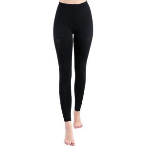 +MD Medical Compression Pantyhose for Women, 15-20mmHg Graduated Compression Tights, Footless Leggings for Leg Support (Small/Medium (Pack of 1), Black)