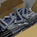 42x42 Inches Puppy Playpen with Gate, Dog Playpen for Puppies or Small Dogs, DogFence Pet Playpen for Indoor & Outdoor, Sturdy Safety DogPen with Thickened Fabric, High-Strength Nylon Wire Mesh (Blue)