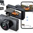 Dash Cam Front and Rear, Dash Camera for Cars 4K+1080, Dashcam Built-in WiFi, APP Control, 32GB Card Included, 3" IPS Touch Screen, 24H Parking Monitor, Night Vision, G-Sensor