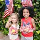 12 Pack 8x12 Inch American Flags on Stick, American Flags for Outside, 250 Year America Anniversary Flag with Handheld and Grounded Multi-Purpose Flagpole, Memorial Day, 4th of July Decorations, Veterans Day, Patriotic Decorations