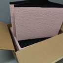 AmasSmile Footrest Ottoman Bench with Storage,34Inch Pink Teddy Velvet Footstool, Coffee Table, Padded Seat, Storage Chest,Blanket Store with Flipping Lid for Livingroom and Bedroom