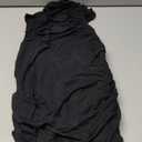 Mizoci Women's Sexy Tube Top Bodycon Mini Dress Strapless Ruffle Bow Back Ruched Party Short Dresses (Medium, Black)