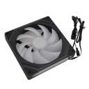 ARGB PC Fans Chassis Fan 140x140x25mm Synchronized Light Quiet Heat Dissipation Cooling Fan for CPU Sink PC Case Reverse for Maximum Cooling ﻿ (Regular Black) 3-Pack