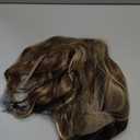 AlSOM Mila Sugar Maple Water Wave Free Part SyntheticLace Front Wig with Scandinavian Hairline Glueless Wig 16Inches