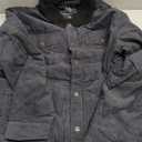 MAGCOMSEN Winter Jackets for Men Corduroy Jacket Men Sherpa Lined Fleece Warm Cargo Casual Coat with 5 Pockets Size XL Black