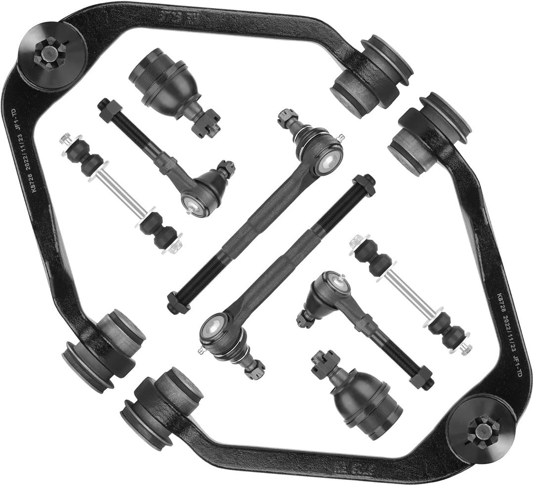 2WD Front Upper Control Arm Ball Joint Tie Rod Sway Bar Compatible Suspension Kits with 1997-2003 Ford Expedition/F-150/F-250, 1998-2002 Lincoln Navigator/Blackwood (10pc)