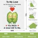 Valentine's Day Gift for Him/her, Pickle Theme Blanket Valentines Gift for Boyfriend/Girlfriend 60"x50", Husband Wife Birthday Blanket, Wedding Anniversary for Men/Women I Love You Gifts