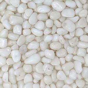 Midwest Hearth Decorative Polished White Pebbles 3/8" Gravel Size (10-lb Bag)