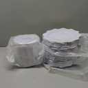 WDF 200PCS White and Gold Plastic Plates - Gold Plastic Plates - Include 100 Dinner & 100 Dessert Disposable Party Plate - Fancy Disposable Plate for Wedding Baby Shower Spring