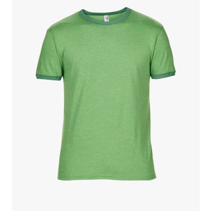 Anvil Mens Plain Lightweight Ringer T-Shirt (S)